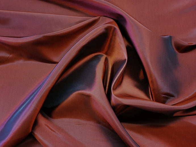 Auburn Two Tone Taffeta Fabric