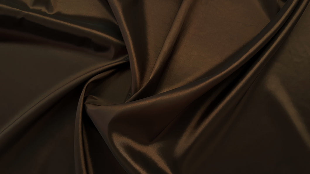 Dark Brown Two Tone Taffeta Fabric