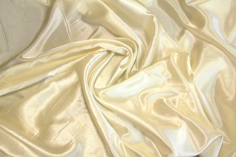 Yellow Charmeuse Satin Fabric by the Yard and Wholesale Bolt 60