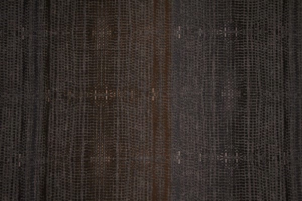 Discount Fabric DRAPERY Charcoal, Dark Gray & Brown Reptile