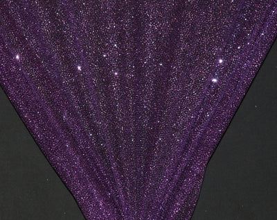 Wholesale Glitter Sparkle on Tulle Fabric Purple 150 yard roll