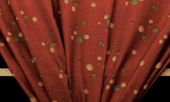 Discount Fabric DRAPERY Paprika Pebbles