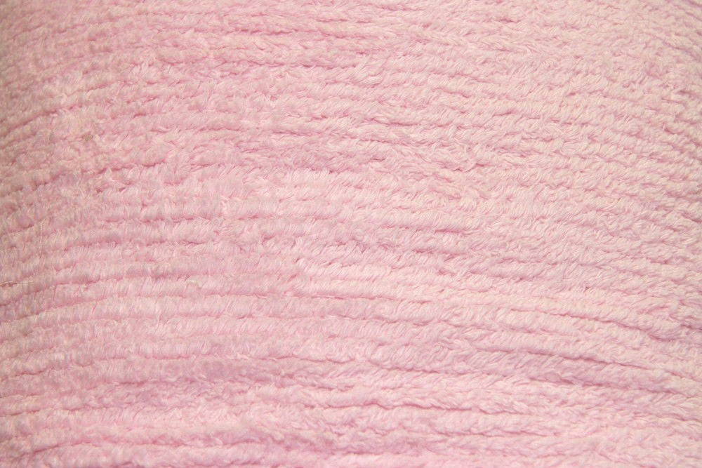 Hot Pink Terry Chenille Fabric