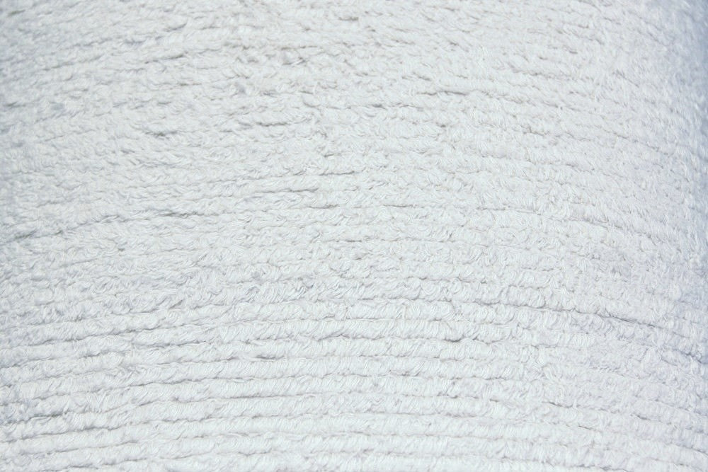 Organic Cotton Terry Cloth White Ivory Fabric by the Yard V10 